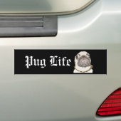 Autocollant De Voiture La vie de carlin (En voiture)