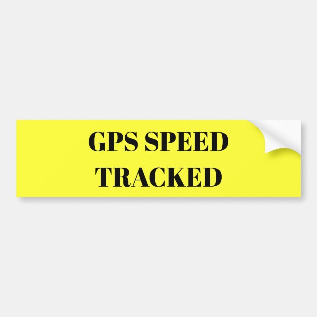 Autocollant De Voiture La vitesse de GPS a dépisté l'autocollant (Devant)