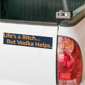 Autocollant De Voiture La vodka aide Bumpersticker (Sur camion)
