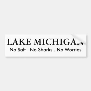Autocollant De Voiture Lac Michigan - humour
