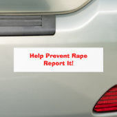 Autocollant De Voiture L'aide empêchent RapeReport il ! (En voiture)