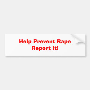 Autocollant De Voiture L'aide empêchent RapeReport il !