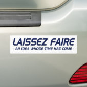 Autocollant De Voiture Laissez Faire Bumpersticker - blanc (En voiture)