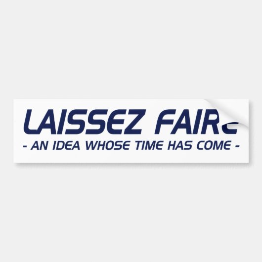 Autocollant De Voiture Laissez Faire Bumpersticker - blanc (Devant)