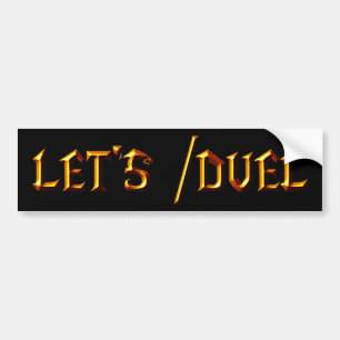 Autocollant De Voiture Laissez-nous /Duel