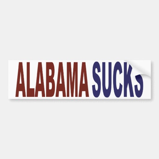Autocollant De Voiture L'Alabama suce (Devant)