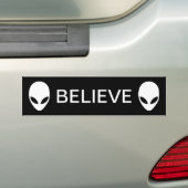 Autocollant De Voiture L'alien croient (En voiture)