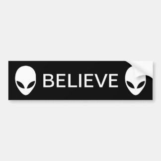 Autocollant De Voiture L'alien croient