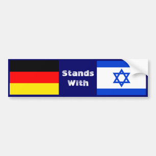 Autocollant De Voiture L'Allemagne se tient avec l'Israël