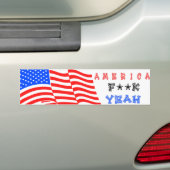 Autocollant De Voiture L'Amérique F ** k ouais ! (En voiture)