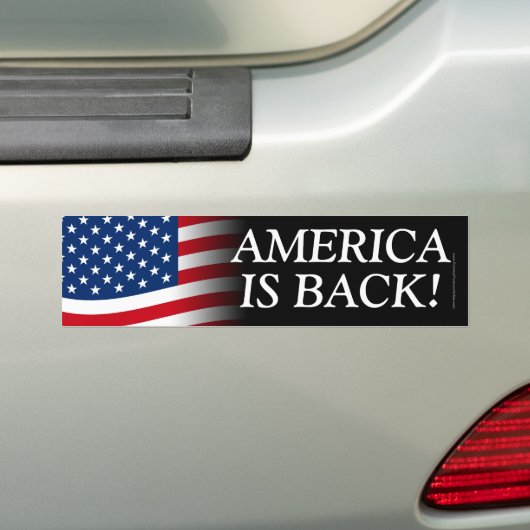 Autocollant De Voiture L'Amérique patriotique est de retour Drapeau améri (En voiture)