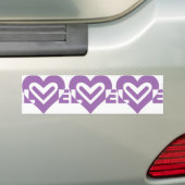 Autocollant De Voiture L'amour dans le violet (En voiture)