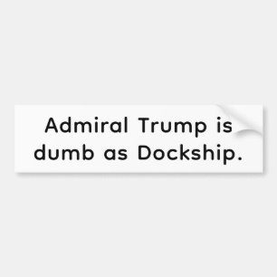 Autocollant De Voiture L'amour d'Artjunkhaus de Hankamer, Trump idiot com