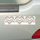 Autocollant De Voiture L'amour en gris (En voiture)
