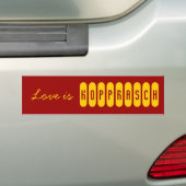 Autocollant De Voiture L'amour est Kopprasch (En voiture)