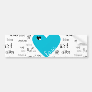 Autocollant De Voiture L'amour est tout autour