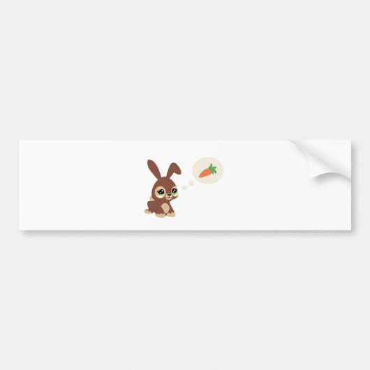 Autocollant De Voiture lapin de pâques (Devant)