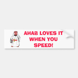 Autocollant De Voiture l'Arabe, AHAB L'AIME QUAND VOUS EXPÉDIEZ !