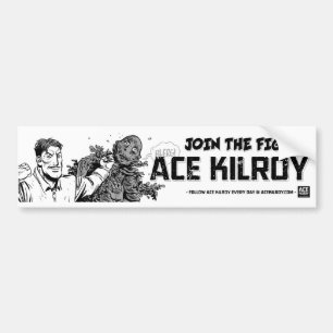 Autocollant De Voiture L'as Kilroy "joignent le combat !" Adhésif pour