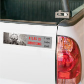 Autocollant De Voiture L'ATLAS GESTICULE : Je suis John Galt (Sur camion)