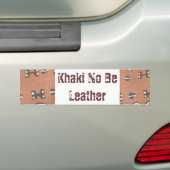 Autocollant De Voiture L'aucun kaki soit cuir (En voiture)