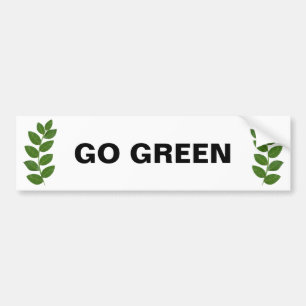 Autocollant De Voiture Laurier Vert Moderne Personnalisé
