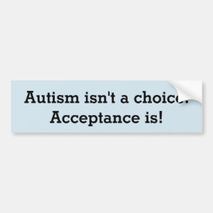 Autocollant De Voiture L'autisme n'est pas un choix
