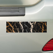 Autocollant De Voiture Lave de l'espace fissuré - Blanc/Bronze (En voiture)