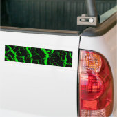 Autocollant De Voiture Lave de l'espace fissuré - Vert (Sur camion)