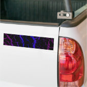 Autocollant De Voiture Lave de l'espace fissuré - violet/bleu (Sur camion)