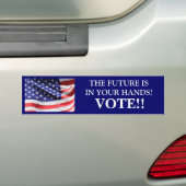 Autocollant De Voiture L'AVENIR EST DANS DES VOS MAINS ! VOTE ! ! Adhésif (En voiture)