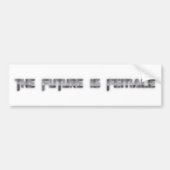 Autocollant De Voiture l'avenir est féminin (Devant)