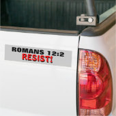 Autocollant De Voiture Le 12:2 de Romains résistent ! (Sur camion)