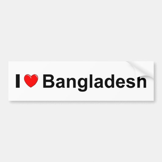 Autocollant De Voiture Le Bangladesh (Devant)