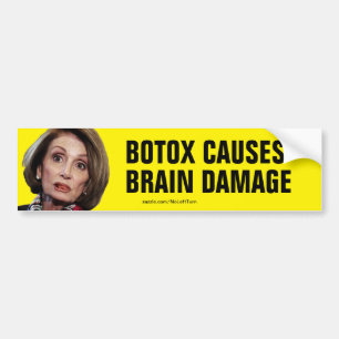 Autocollant De Voiture Le botox de Pelosi cause des dommages au cerveau B