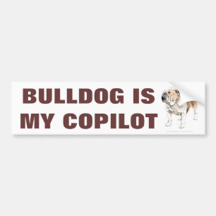 Autocollant De Voiture Le bouledogue drôle mignon est mes adhésifs pour