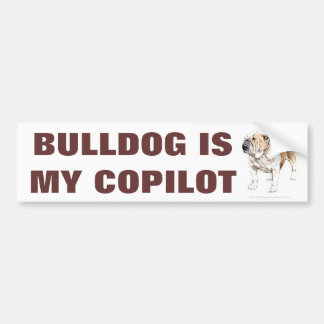 Autocollant De Voiture Le bouledogue drôle mignon est mes adhésifs pour