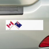 Autocollant De Voiture Le Canada et les drapeaux croisés parAustralie (En voiture)
