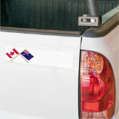 Autocollant De Voiture Le Canada et les drapeaux croisés parAustralie (Sur camion)