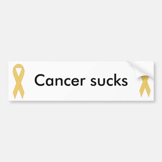 Autocollant De Voiture Le Cancer suce (Devant)