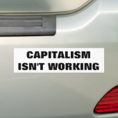Autocollant De Voiture Le capitalisme ne fonctionne pas (En voiture)