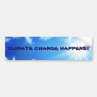 Le "changement climatique se produit" adhésif pour