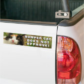 Autocollant De Voiture Le chat de butoir n'approuve pas Meme (Sur camion)