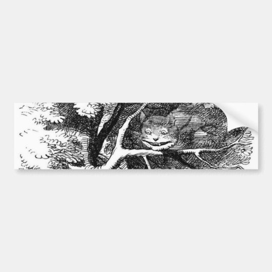 Autocollant De Voiture Le chat de Cheshire (Devant)