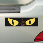 Autocollant De Voiture Le Chat Noir dans l'obscurité (En voiture)