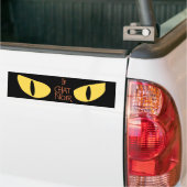 Autocollant De Voiture Le Chat Noir dans l'obscurité (Sur camion)