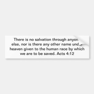 Autocollant De Voiture Le Christ notre seulement salut !