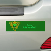 AUTOCOLLANT DE VOITURE LE COEUR CELTIQUE DE SAINT PATRICK (En voiture)