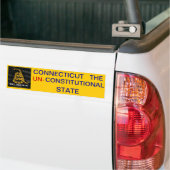Autocollant De Voiture Le Connecticut l'état inconstitutionnel (Sur camion)