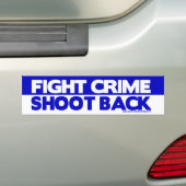 Autocollant De Voiture Le crime de combat, tirent de retour (En voiture)